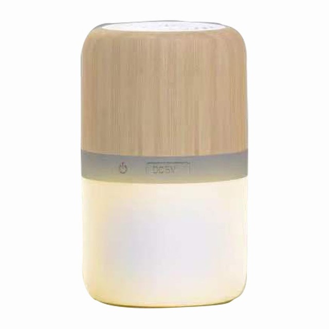Bamboo Wood Grain Mini Portable Wireless BT Speaker Wireless Charging Memory Card Supported 1200mAh Battery Built-in Computer