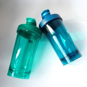 ขวดเชคโปรตีนพลาสติกใส ปราศจากสาร BPA ขนาด <span class=keywords><strong>500</strong></span> มล. 700 มล. สำหรับออกกำลังกายและเล่นกีฬา พร้อมโลโก้สั่งทำ - Product Image 5