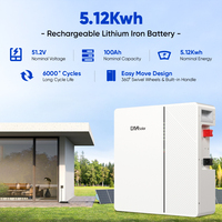DAH Koper Harga Pabrik Stok Tersedia 100Ah 100A 200AH 10kwh 5kwh 51.2V 48V Baterai Penyimpanan Energi Tenaga Surya Off-grid Baterai Penyimpanan Energi