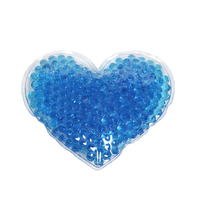 Compresse chaude et froide réutilisable en forme de cœur avec billes de gel pour soulager la douleur et le stress