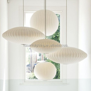 Wabi-sabi Style Designer Indoor Light Chandelier Modern Silk <strong>Pendant</strong> Lamp Nelson Bubble <strong>Pendant</strong> Lamp