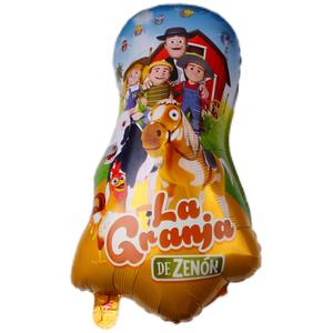 Balon Foil hewan pertanian Zenon kartun 18 inci untuk pesta kemasan besar perlengkapan perayaan Anak dekorasi ulang tahun tema pertanian - Product Image 6