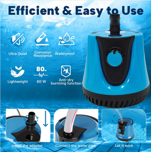 Bơm nước siêu yên tĩnh, hút đáy điều chỉnh được, khuyến mãi nóng cho ao cá, bể cá, bể cá biển - Product Image 4