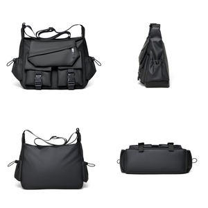 Bolsa de Hombro Personalizada Esencial para Viajes, de Alta Calidad, Estilo Táctico Vintage, para Hombre, Impermeable, Moderna e Informal - Product Image 3