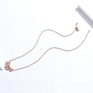 Plata de Ley oro trébol amante collar SCN375 - Product Image 3