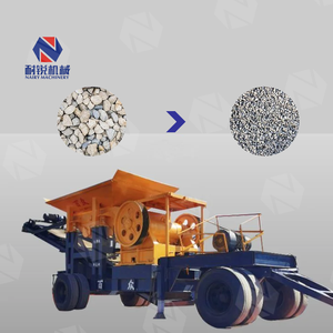 Nhỏ Xách Tay Cát Nhà Sản Xuất Tổng Thể Mỏ Đá Nghiền Điện Thoại Di Động Máy Nghiền Hàm Máy Với Động Cơ Diesel - Product Image 4