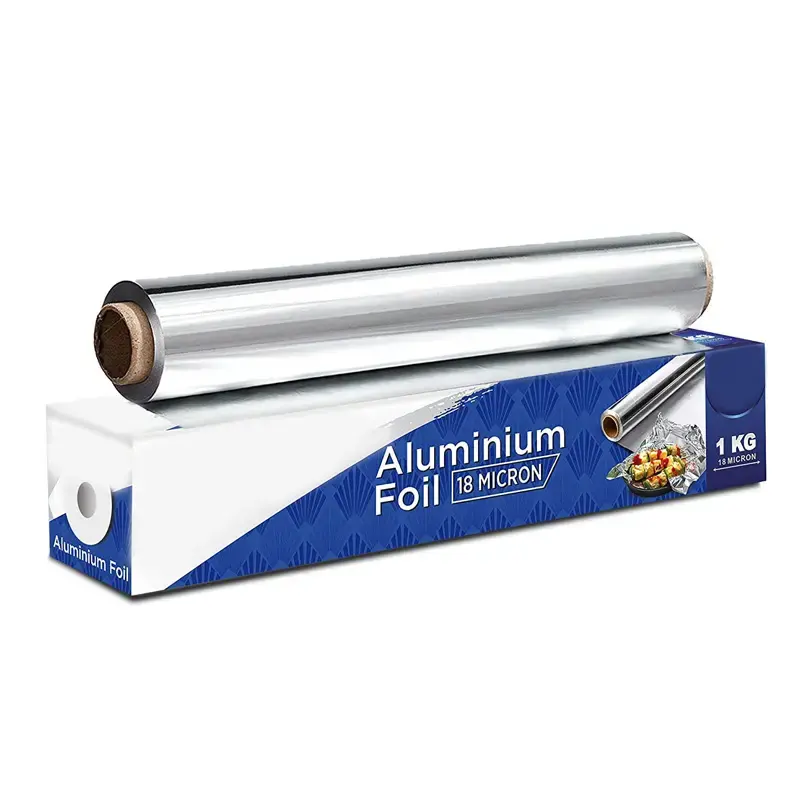 8011 Aluminiumfolie Food Grade Wegwerp Papier Huishoudelijk Papier Aluminiumfolie Roll Food Aluminiumfolie