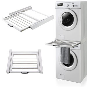 Étagère métallique de haute qualité avec tiroir de rangement pour machine à laver, <span class=keywords><strong>kit</strong></span> d'empilage pour connexion à la sèche-<span class=keywords><strong>linge</strong></span> - Product Image 4