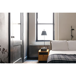 Muebles modernos de hotel de EE. UU., cama de matrimonio con sofá de salón de madera de calidad de hotel estándar, armario de nevera para apartamento, estilo boutique - Product Image 4