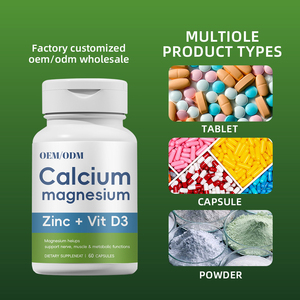 Cápsulas de Vitamina D3 con Calcio, Magnesio y Zinc de Alta Absorción OEM, Suplemento de Colágeno Alto en Proteínas para la Fortaleza Ósea en Adultos, 60 Unidades - Product Image 5