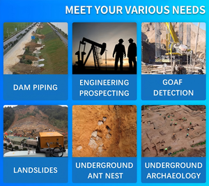 지하수 자원 공학 광물 에너지 탐사 16채널 고정밀 자기전기학적 현장 탐사 - Product Image 6