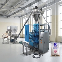Machine d'emballage automatique de poudre avec mélangeur, remplisseuse à vis haute précision pour aliments, ensacheuse de film, farine, lait en poudre, épices