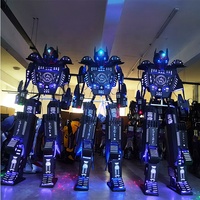 Costume de danse robot LED coloré, fabrication professionnelle, sur mesure, costume lumineux pour les spectacles de carnaval, les spectacles sur scène et les événements