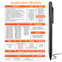 Stylet EMR haute précision S Pen, 4096 niveaux de pression, compatible rejet de paume pour tablette, pointes en plastique remplaçables