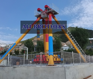 Chaises volantes LED en forme de dinosaure, manège à <span class=keywords><strong>pendule</strong></span> géant, 10+ attractions de parc pour adultes, pour Sinorides Flying Chairs 120 en fibre de verre et acier - Product Image 2