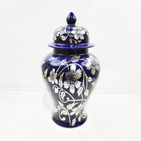 Jingdezhen pots de table en porcelaine bleue et blanche vase de table en céramique antique décoratif pour la maison