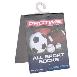 Etichette personalizzate all'ingrosso per calze sportive, cartellini per calze atletiche, topper per confezioni, etichette in carta patinata, laminazione in film - Product Image 1