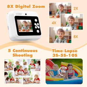 กล้องถ่ายรูปเด็กยอดนิยม Jumon กล้องดิจิตอลแบบพกพา ความละเอียด 1080p พร้อมเครื่องพิมพ์ในตัว สำหรับเด็ก - Product Image 6