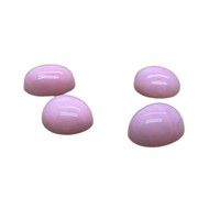 Bijoux Feihuang : Opale rose naturelle 1214, pierre Nudo polie de forme ovale à dos plat, pour bagues, pendentifs et montures de bijoux, Fabriqué en Chine