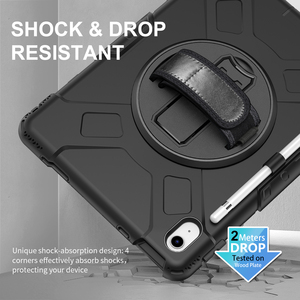 360 xoay <span class=keywords><strong>Silicone</strong></span> chống sốc chân đế dây đeo tay trường hợp máy tính bảng cho <span class=keywords><strong>iPad</strong></span> thế hệ thứ 10 2022 10.9 trường hợp trường hợp gồ ghề - Product Image 3