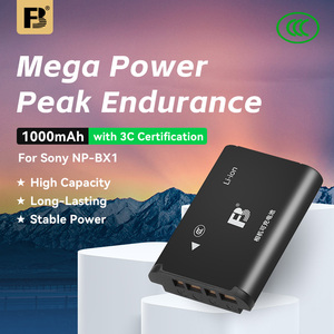 FB NP BX1 1000mAh แบตเตอรี่กล้องสำหรับ Sony ZV1 <span class=keywords><strong>RX100</strong></span> WX350 M5 M6 M3 M2 <span class=keywords><strong>M4</strong></span> CX240กล้องดิจิตอล HX90 - Product Image 1