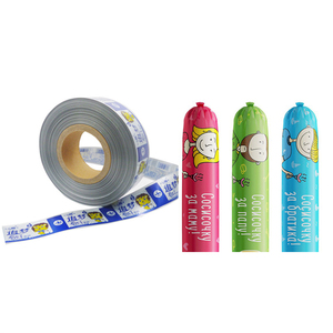 PVDC Sasuage Casing Flexography Printing High Barrier Customs Logo Printed Sausage Casing - Product Image 1