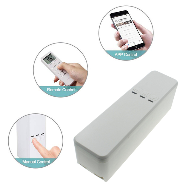 RSH Tuya WiFi Roller Shutter Motor Wireless Remote APP Voice Control Motorized Smart Blinds for Alexa Google Home