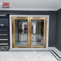 Porte d'entrée antivol en alliage d'aluminium de haute qualité Sunnysky, double vitrage, pour hôpital, bâtiment commercial, centre commercial, utilisation extérieure
