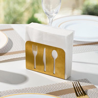 Serviettes en papier blanches pour boissons, bar, mariage, fête, cocktail