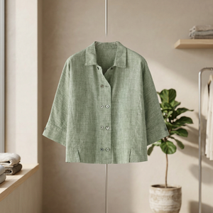 100% Cotton Woven Casual Floral Print Women's Shirt - Product Image 2
