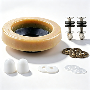 Anillo de sellado universal de hierro y latón para bridas de inodoro, anti-fugas, para inodoros de baño, tamaño universal - Product Image 1