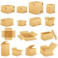 Logo personnalisé impression Carton d'expédition Carton papier ondulé boîte boîte postale ondulée