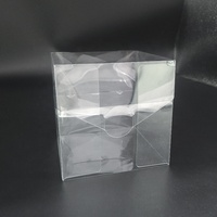 Boîte à gâteau portable en PVC transparent avec poignée, boîte cadeau pliable en plastique transparent pour mini-desserts à la mousse