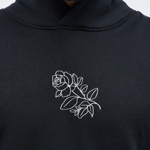 Custom Casual High Quality Breathable Anti-pilling <b>Rose</b> Thorns Men Hoodie - Product Image 5