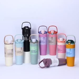 Même style, tasse de bureau isotherme portable en acier inoxydable à double paroi, 30 oz, anti-fuite, maintien thermique 24h, antidérapante - Product Image 1