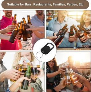 사용자 정의 로고 개 태그 병따개 스테인레스 스틸 맥주 키 체인 오프너 열쇠 고리 열쇠 고리 체인 와인 맥주 병따개 열쇠 고리 - Product Image 4