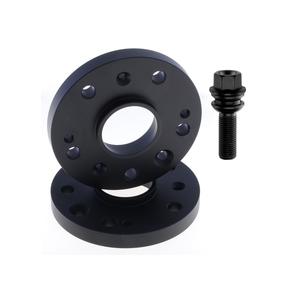 ชุดสเปเซอร์ล้ออะลูมิเนียมสีดำแบบ Hubcentric สำหรับมืออาชีพ ขนาด 12/16/20 มม. 5x130 71.5 พร้อมน็อต R14 สำหรับรถ Porsche - Product Image 1