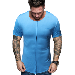 Unisex Cotton/Bamboo Fiber Long Sleeve Sporty <b>Blank</b> Print T-shirt 260g Fabric <b>Weight</b> - Product Image 1
