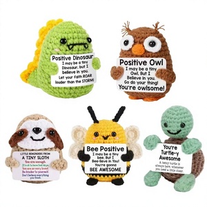 Venta al por mayor de fábrica: Muñecos amigurumi de animales tejidos a mano, tortuga y abeja, los más vendidos, para decoración del hogar y escritorio. - Product Image 1