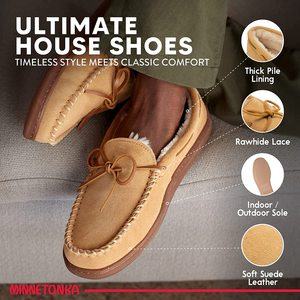 Nouvelles pantoufles d'intérieur en mousse à mémoire de forme pour femmes et hommes, pantoufles de maison texturées en mocassin, pantoufles d'hiver chaudes pour la maison, l'extérieur et le jardin - Product Image 4