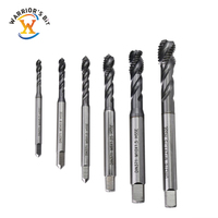 Pahat Ulir Spiral Baja Kecepatan Tinggi Warrior's Bit Berlapis TICN untuk Mesin CNC, Pemotong Ulir Sekrup M2-M24, Daya Tahan Lebih Lama