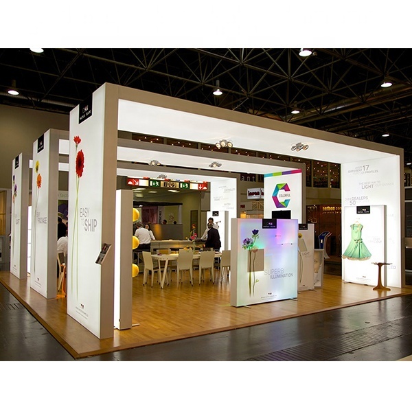 Graphique personnalisé Autoportant Rétro-Éclairé Stand D'exposition