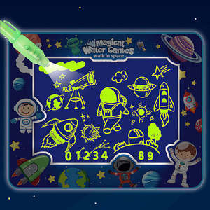 100*80cm Extra Large Size si illumina al buio tavolo da disegno Aqua Magic Mat giocattoli educativi Water Doodle Mat - Product Image 6