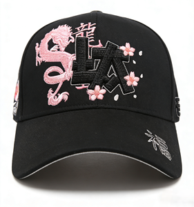 Gorras de 5 Paneles Baez Shifu de Fábrica al por Mayor, con Bordado Personalizado de Dragón G5, Visera Curva, Diseño Urbano Novedoso, 100% Algodón - Product Image 5