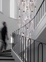 VEKO – lustre en argent, lampes modernes, décoration de la maison, lustre de luxe argenté pour salon