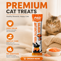 MAIDOU Friandises pour chats au poulet riches en protéines, sans céréales, compressibles et léchables, pour petites races - Santé digestive, cutanée et du pelage, paquet économique
