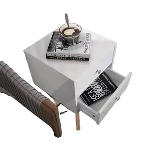 Mesita de noche minimalista moderna, estante para cabecera, cajón de almacenamiento, mesita de noche flotante para dormitorio. - Product Image 3