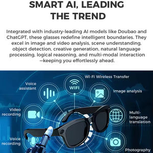 Gafas Inteligentes M01 con Cámara, Compatibles con Contestar y Rechazar Llamadas, Protección Contra Luz Azul, Lentes de Sol, Compatibles con Escuchar Música - Product Image 4