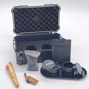 Mini Smoke Accessories Stash Case Waterproof Smell proof Stoner Box pipe Case Stash Jar Box for tobacco grinder kit