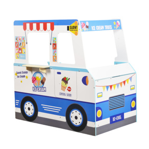 Camión de helado interactivo, juego de simulación de juguete con accesorios, juego de rol educativo para niños pequeños de 2 años en adelante - Product Image 4